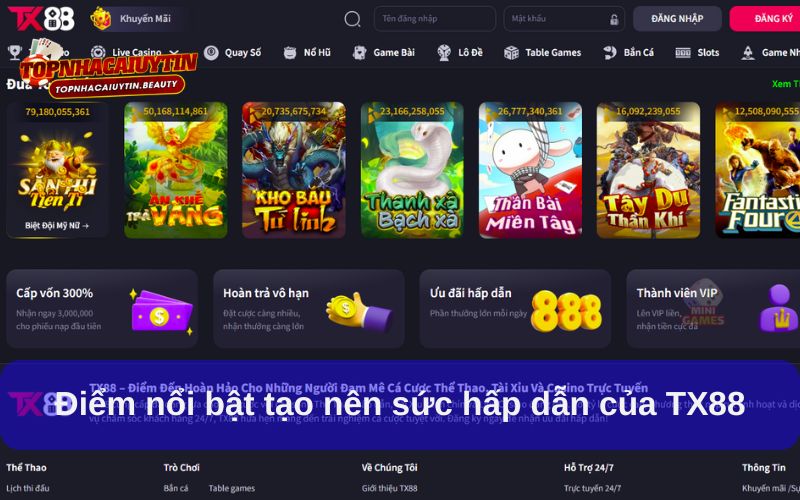 TX88 mang đến một trải nghiệm thú vị và an toàn