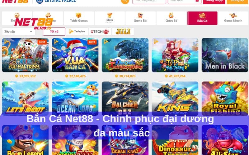 Bắn Cá Net88 – Giải Trí Đổi Thưởng Đỉnh Cao Ngay Trên Điện Thoại