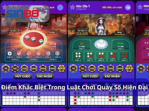 Luật chơi quay số hiện đại